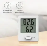Mini Indoor Thermometer Digital LCD Temperature Sensor Humidity Thermomete White