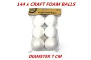144Pcs Styrofoam Balls Craft Polystyrene Shape Form Foam Decorating Modelling Art 6Pack