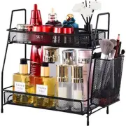 Bathroom Organizer Countertop, 2-Tier Spice Rack Counter Organizer, Skincare
