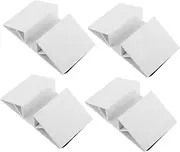BESTOYARD 4pcs Freestanding Dog Gate Stabilizer Feet Plastic Triangle Support Fitting for Isolation Fence Easy Installation Pet Gate Accessories White