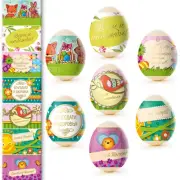 Easter Egg Stickers Shrink Wraps Sleeves Decoration Pysanka Congratulatory