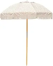 1.8m Luxury Retro Garden Umbrella, Hawaiian Parasol, Beach Umbrella Patio, Tiltable, 8 Frame Umbrella Stand, Sun Protection