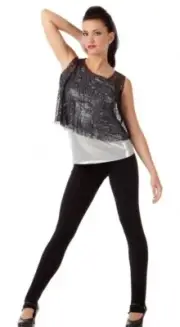 It's All Your Fault Child Small Tap Dance Costume Cami & Mesh Top & Pants