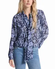 Michael Michael Kors Paisley Bow Blouse