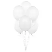 24 Latex Balloons 12" When Inflated Solid Colors - Clear