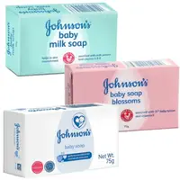 在飛比找樂天市場購物網優惠-嬌生 Johnson's 嬰兒潤膚香皂 75g 牛奶 花香 