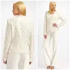 Lafayette 148 New York Keri Jacket Floral Ivory Lace Blazer MeshTrim 16 NWT $698
