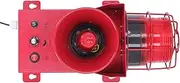LED Strobe Horn Alarm, Volume Adjustable Wall Mounted 130db 60W High Brightness Industrial Siren Long Transmission Distance for Factory (Generica9ph7dknr8-14)