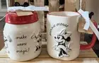 NEW Rae Dunn Disney Mickey And Minnie Mouse MAKE SOME MAGIC! Baby Canister & Mug
