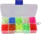 Fishing Beads Assorted Set, 1000pcs 5mm Round Float Glow Fishing Rig Beads