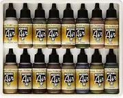 Vallejo 71190 Model Air German/Allied WWII 16 Colour Acrylic Airbrush Paint Set