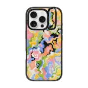 iPhone 16 Pro Impact Ring Stand Case MagSafe Compatible Rainbow Camo by Katie Over