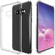 DN-Technology for Samsung Galaxy S10E Case, Crystal Clear Hybrid Material Covers Air Cushion Gel Bumper Case, Full Protection Phone Cases for Samsung S10e (Transparent)