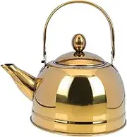 PRETYZOOM Stainless Steel Teakettle with Strainer Heating Water Kettle for Home Office Present for Tea Lovers Elegant Finish for Induction Cookers