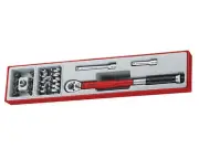 Teng Torque Wrench Set 22 Piece 3/8"D 20-100Nm With Crow Foot Wrenches TTX3892