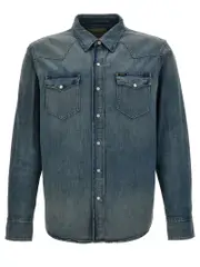 [Polo Ralph Lauren] Polo Ralph Lauren-Texana Camicie Celeste-Uomo S Blue