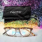Nectar Brown Tortoise Polycarbonate Blue Light Blocker Glasses New With Tags