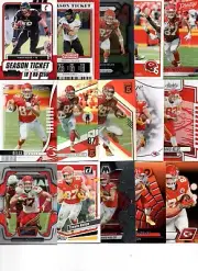 Travis Kelce SUPER 25 count FOOTBALL Card Lot KANSAS CITY CHIEFS SUPERBOWL 85