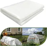 6 mil Greenhouse Plastic Sheeting, Clear Greenhouse Film, UV Resistant Thickened Plastic Sheeting Heavy Duty, Polyethylene Green House Plastic Cover(6.5 x 6.5ft)