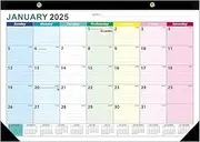 2025 Calendar,18-Month Desk/Wall Calendar, January 2025 to June 2026, 43 * 30CM,Thick Paper with Corner Protectors, Large Ruled Blocks - Colorful Lump ﻿ (multicolour)