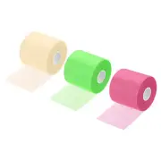 3Pcs 30 Yard PE Tennis Badminton Racket Grip Cushion Wrap Tape Film, 3 Color