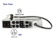APC Step-Down Rack-mountable Transformer - 5000VA - RM 2U - OUT: 12 x NEMA 5-20R