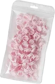 Extension Glue Ring - Glue Cups Eyelash, Lash Glue Holder Glue Ring Cups | Portable Lash Glue Holder Tray, Pigment Holders Finger Hand Beauty Tools, Pink Eyelash Glue Holder Ring