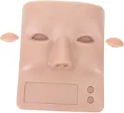 Didiseaon Eyelash Mannequin Head for Training Realistic Practice Head for Lash Extensions Makeup Face Painting and Facial Massage for Beginners and Professionals