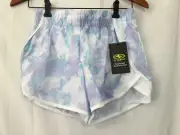 New Athletic Works Girl's Running Shorts Lined Elastic Waist Tie Dye U pick