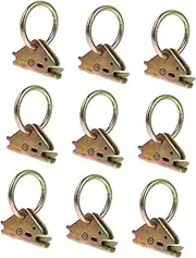 SWOOMEY 10pcs E Track Accessories Car Trunk Organizer Trimmer Rack Tie- Down d Rings Track Rings Car Trailers for Trailer Accessories Top Ratchet Cargo Tie Down Boxes Pickup Kit Slot Steel