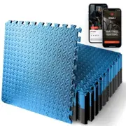 SQUATZ 25 pcs. Thick Puzzle Exercise Mat, EVA Foam Interlocking Tiles Gym Mat