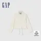 【GAP】女裝 可拆式袖管翻領外套-米色(874476)