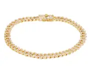 6MM Miami Cuban Link 2.35CT Real Diamond Bracelet 8"