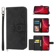 MCC iPhone XR Wallet Case Cover Extra Card Slots with Strap Apple iPhoneXR [Black]