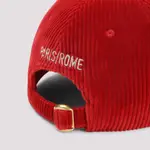 [Valentino Garavani] Valentino Garavani-Red Cotton Chez Valentino Baseball Hat-Uomo 59 CM