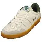 Gola Eagle 86 Mens Casual Trainers in Off White Green