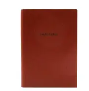 DEAR LORD Mini Notebook Leather Cover 160 Lined Pages Ribbon Marker Terracotta