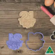 Number 21 Cookie Cutter and Fondant Embosser