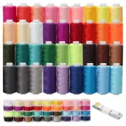 72Pcs Bobbins Sewing Thread Kits 437 Yards Per Thread Spools Prewound Bobbin ...