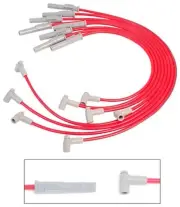 MSD 35389 Super Conductor Spark Plug Wire Set, Ford 351C-460, w/HEI Cap (for: Ford)