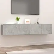 TV 2 Concrete 31.5"x11.8"x11.8" Wood