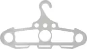 Ontario Jericho Bear Back Holds 250 Pounds Equipment Gear White Hanger - 0400WHT