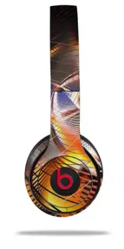 Skin Wrap for Beats Solo Wireless 2 3 4 Solar Flares SKIN ONLY