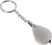 Creative Portable Keyring Magnifying Glass Loupe Foldable Pocket Magnifier for Outdoor Use Keychain Magnifier for Seniors and Hobbyists