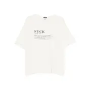 [R13] R13 Definition-print T-shirt L NEUTRALS