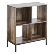 Cooper & Co. Cuba 60cm Small Bookshelf Walnut Black