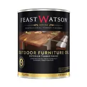 Feast Watson OUTDOOR FURNITURE OIL Preserve Maintain Timber CLEAR 500ml or 1L