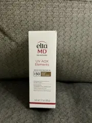 New Elta MD Skincare, UV AOX Elementss, Tinted Face Sunscreen, SPF50 - 1.7oz