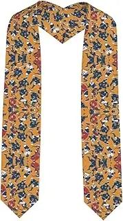 [SKKNT] Hockey Print Graduation Shawl Stole For Academic Commencements Honor Sash Congratulations Gift