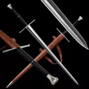 Damascus Steel Longsword Two Handed Long Sword For Sale English Medieval Blade